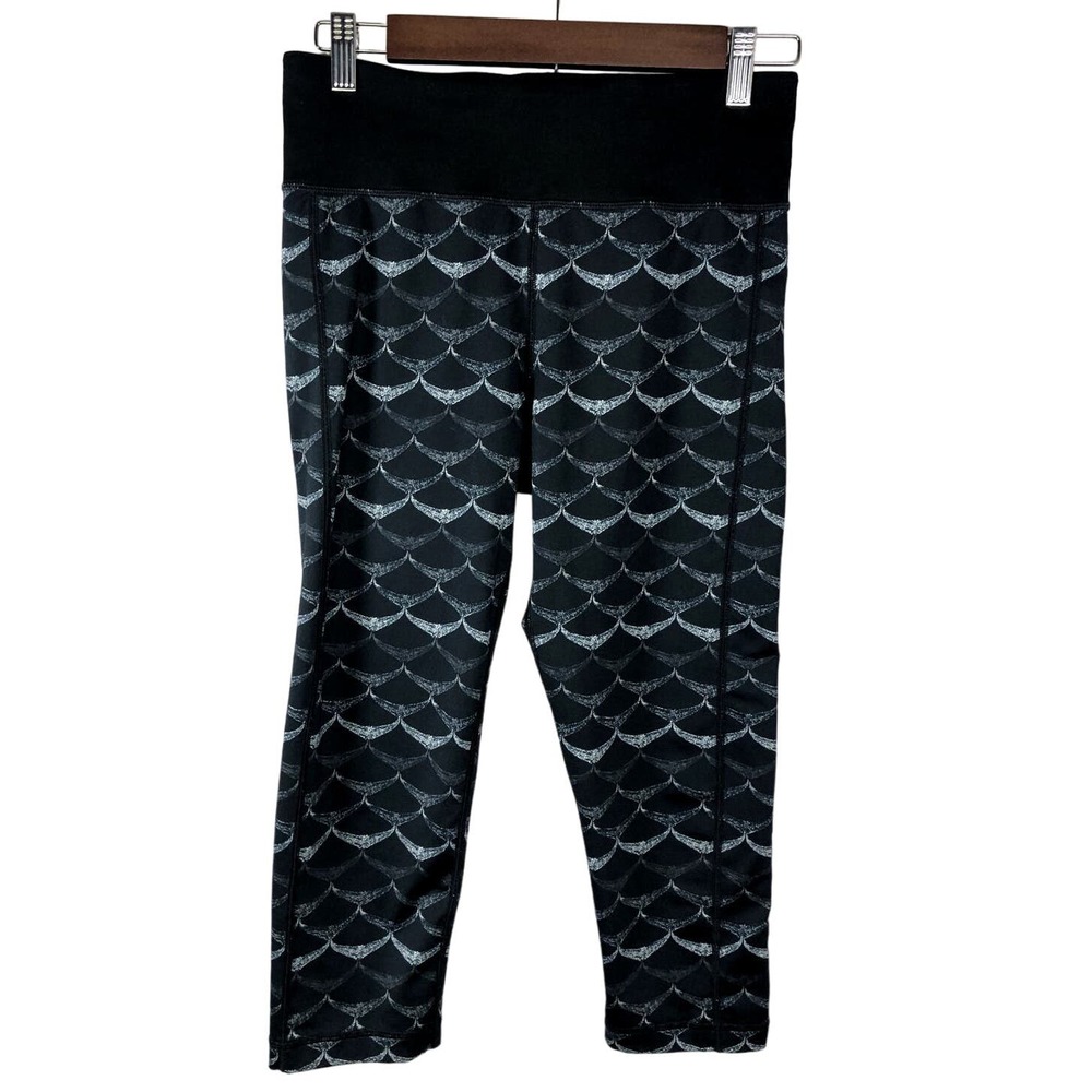 Vineyard Vines Performance Whale Tale Black Leggings Size Medium